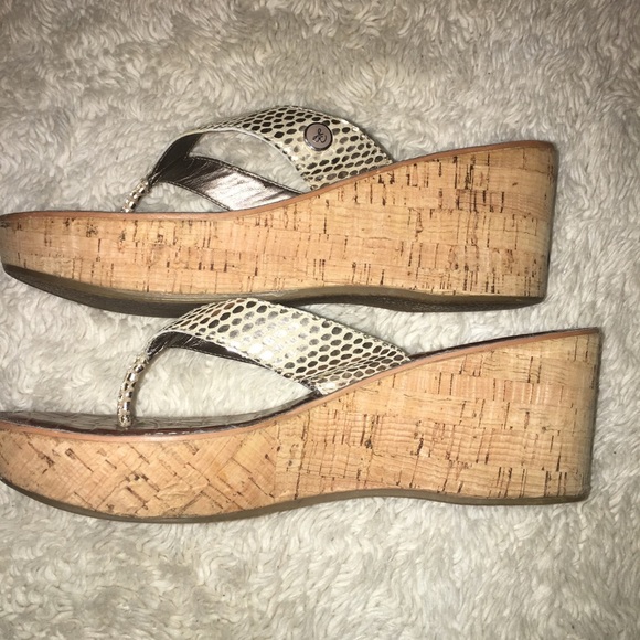 Sam Edelman Romy Leather Wedge Sandals - Picture 3 of 8